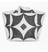 Black and White PVC Floor Tiles